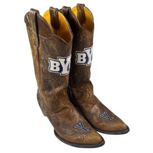 Gameday Boots BYU Cougars Women 10B Brigham Young Cowboy WesternLeather Football